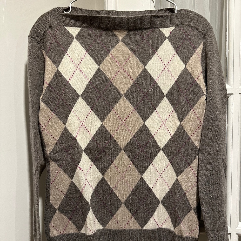 Banana Republic Cashmere Argyle Women's Sweater